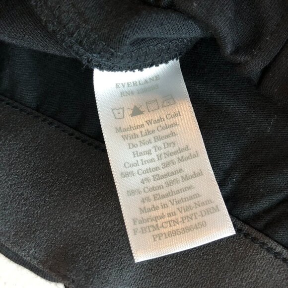 Everlane The Dream Pant Pintuck Pull On Pockets Drawstring Tapered Black Size L - Picture 7 of 8